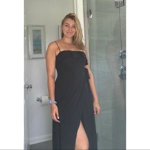 Stretchy Spaghetti Strap Maxi Dress